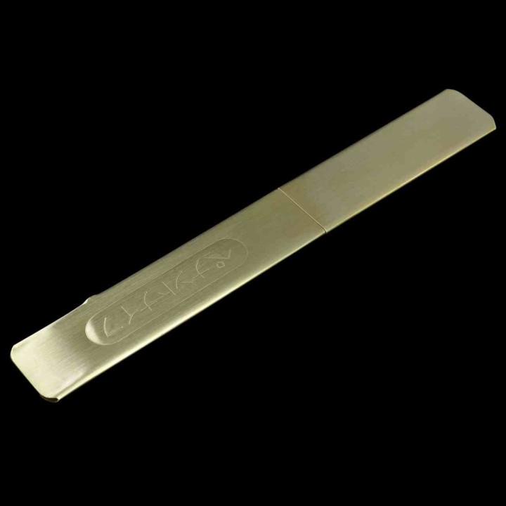 Lot de 3 Couteau Japonais Yoshiharu Penanto Kiridashi Lame Acier Inox Manche Laiton Étui Laiton YSH01 - Livraison Gratuite