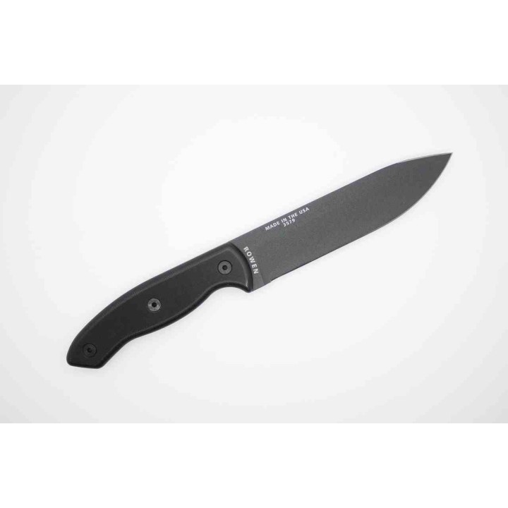 Couteau ESEE CM6 Combat Tactical Lame Gunsmoke Acier Carbone 1095 Manche G10 Étui Kydex Made USA ESCM6TGB - Livraison Gratuite