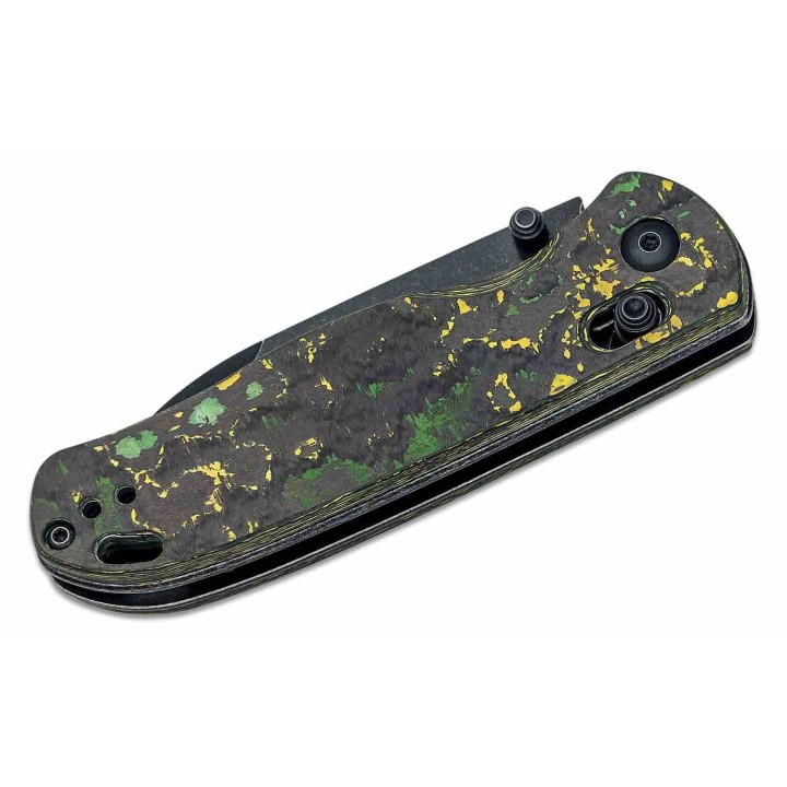 Couteau Kizer Drop Bear Clutch Lock Lame Acier CPM-20CV Manche FatCarbon Toxic Storm AXIS Clip KI3619A1 - Livraison Gratuite