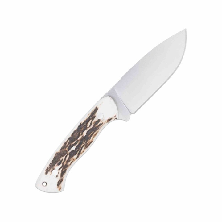 Couteau CobraTec Twin Mountain Lame Acier 1.4116 Manche Bois de Cerf  Etui Cuir CTTWMSTG4 - Livraison Gratuite