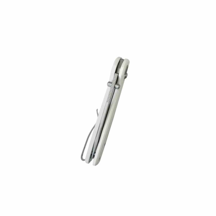 Couteau Kubey Bluff White Drop Point Acier 14C28N Manche G10 Axis Lock KUB248G - Livraison Gratuite