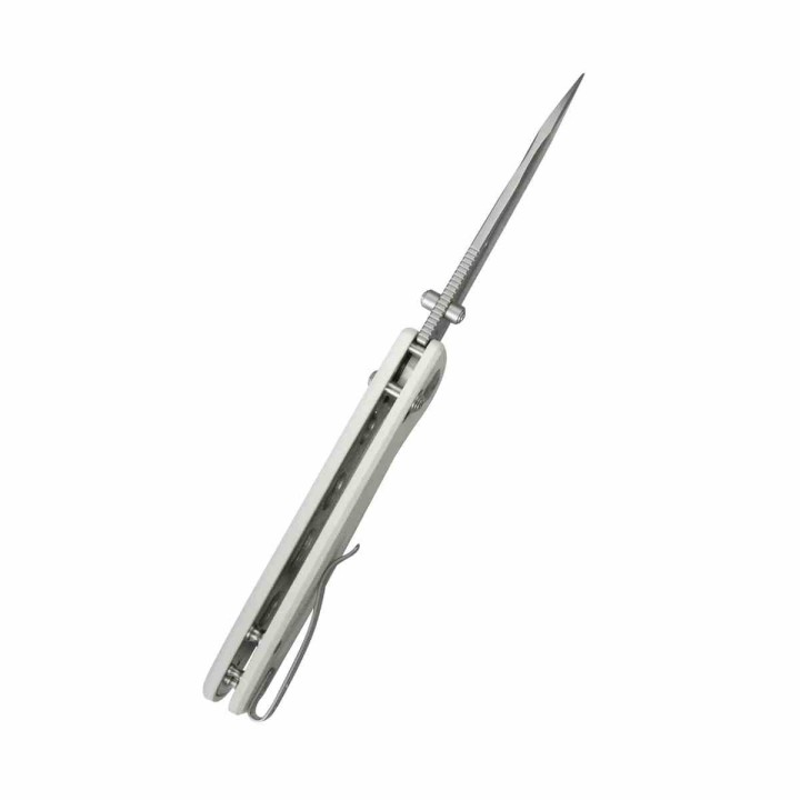 Couteau Kubey Bluff White Drop Point Acier 14C28N Manche G10 Axis Lock KUB248G - Livraison Gratuite