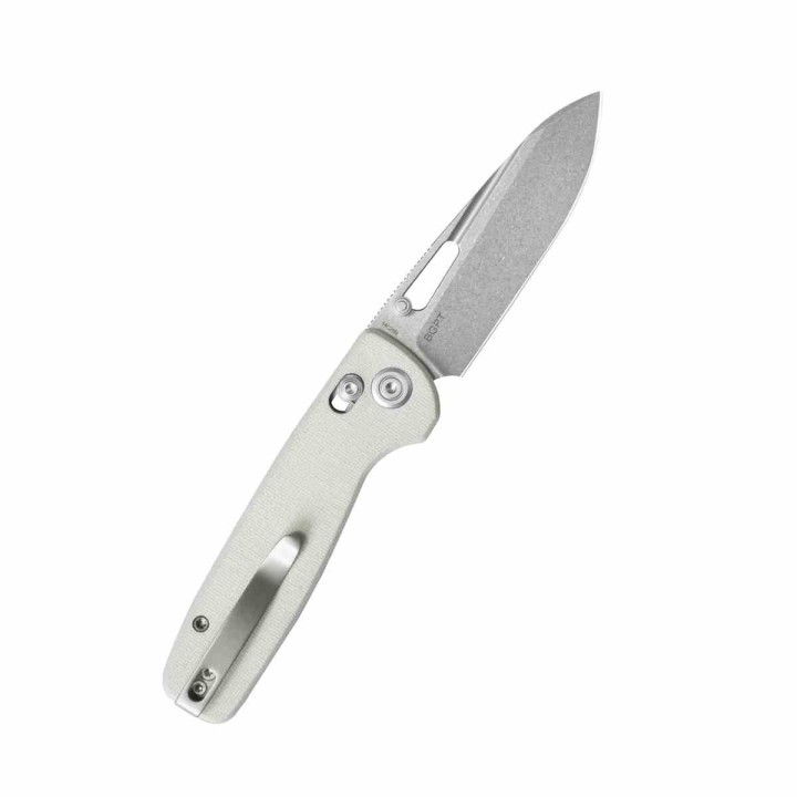 Couteau Kubey Bluff White Drop Point Acier 14C28N Manche G10 Axis Lock KUB248G - Livraison Gratuite