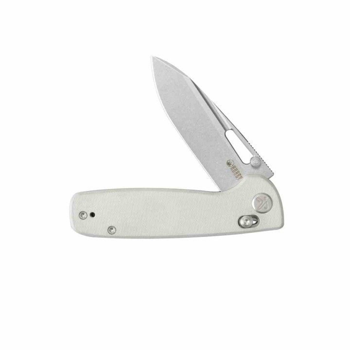 Couteau Kubey Bluff White Drop Point Acier 14C28N Manche G10 Axis Lock KUB248G - Livraison Gratuite