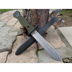 Couteau De Combat Bundeswehr Military Lame Acier Carbone Manche ABS Etui Acier MI211 - Livraison Gratuite