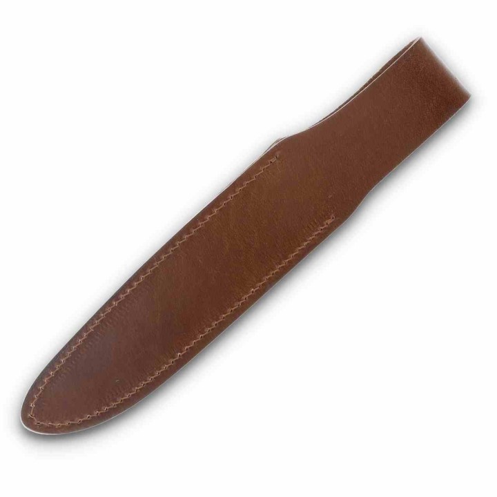Couteau Lame Fixe Marbles Lame Acier D2 Manche Micarta Vert Etui Cuir MR722 - Livraison Gratuite