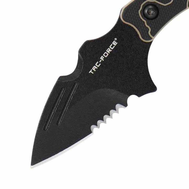 Couteau Karambit Tac-Force Lame Acier 3Cr13MoV Manche G-10 Vert Etui Nylon TFFIX111GN - Livraison Gratuite
