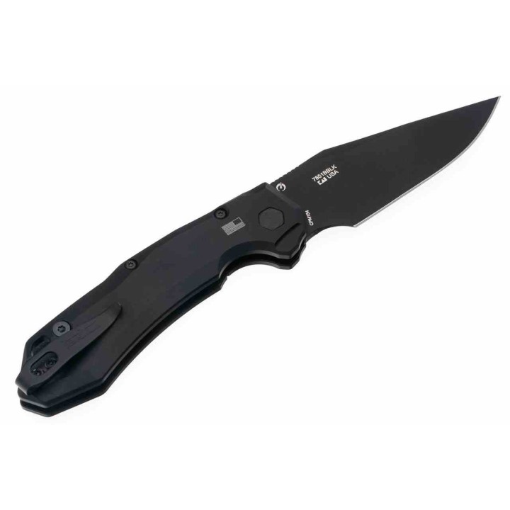 Couteau Automatique Kershaw Launch 19 Black Lame Acier CPM-154 Manche Alu/G-10 Button Lock USA KS7851BBLK - Livraison Gratuite