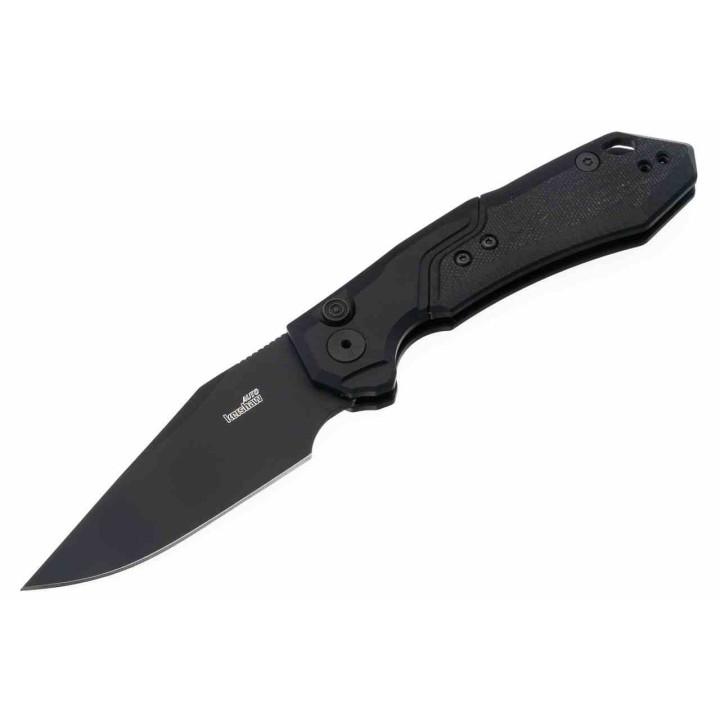 Couteau Automatique Kershaw Launch 19 Black Lame Acier CPM-154 Manche Alu/G-10 Button Lock USA KS7851BBLK - Livraison Gratuite