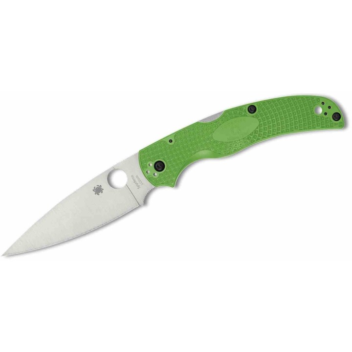 Couteau Spyderco Native Chief Lightweight Salt Lame Acier LC200N Manche FRN Vert Back Lock USA SC244PGR - Livraison Gratuite