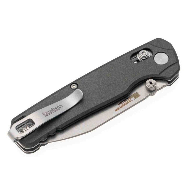 Couteau Kershaw Bel Air DuraLock KVT USA Lame Acier CPM-MagnaCut Manche Alu Gray USA KS6105GRYSW - Livraison Gratuite