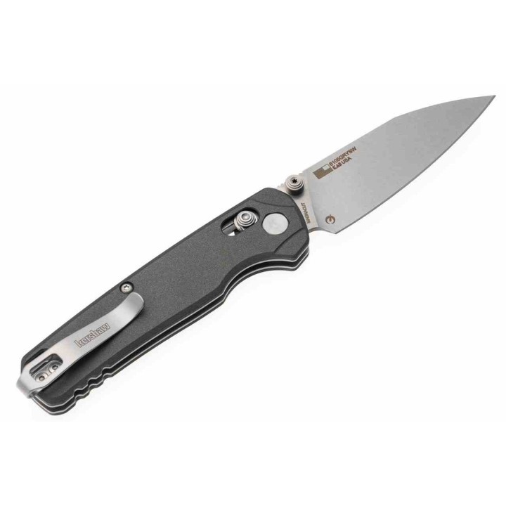 Couteau Kershaw Bel Air DuraLock KVT USA Lame Acier CPM-MagnaCut Manche Alu Gray USA KS6105GRYSW - Livraison Gratuite