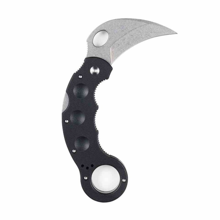 Couteau High Desert Blade Works Tarani Journeyman Lame Karambit Acier D2 Manche G-10 Black HDTJKB - Livraison Gratuite