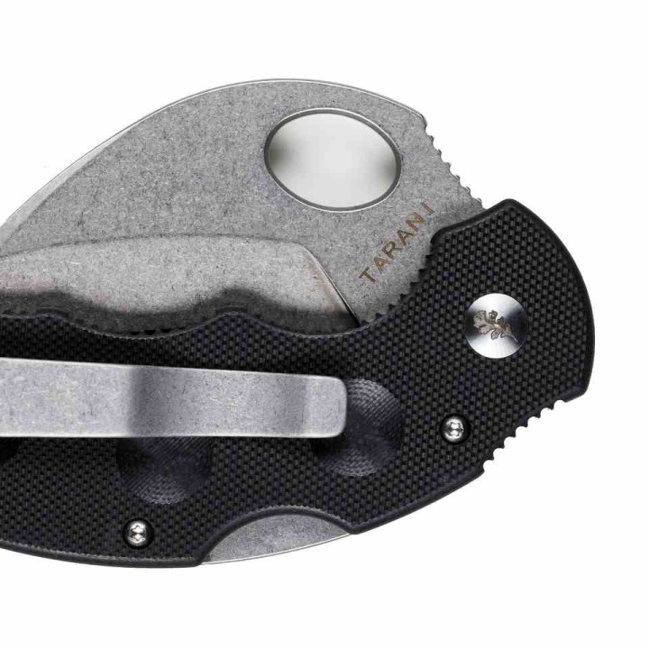 Couteau High Desert Blade Works Tarani Journeyman Lame Karambit Acier D2 Manche G-10 Black HDTJKB - Livraison Gratuite