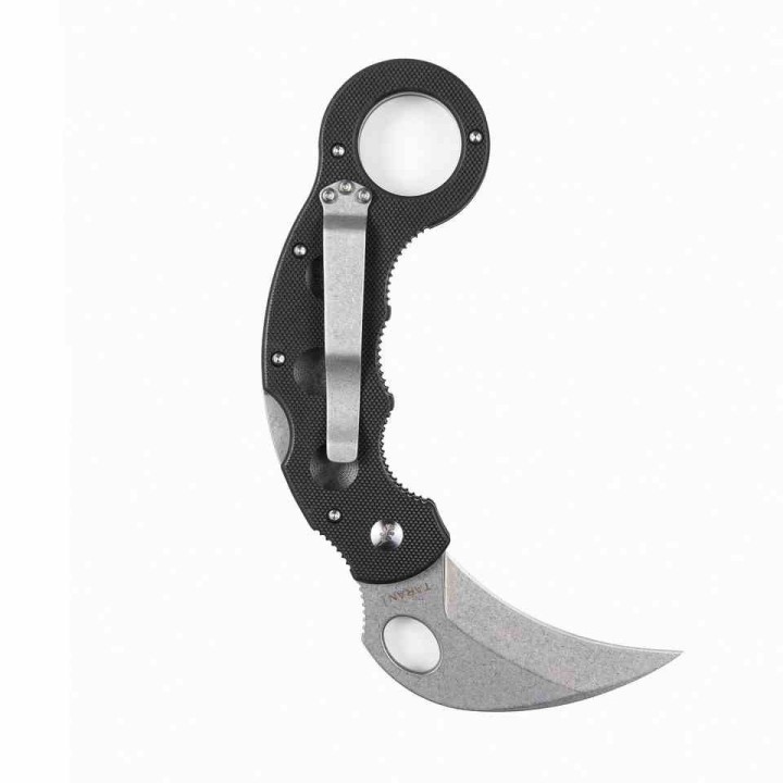 Couteau High Desert Blade Works Tarani Journeyman Lame Karambit Acier D2 Manche G-10 Black HDTJKB - Livraison Gratuite