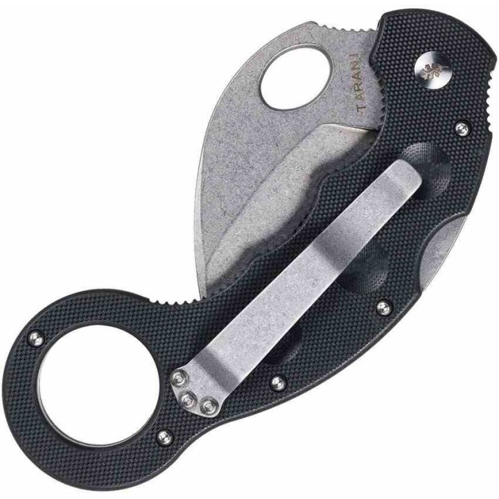 Couteau High Desert Blade Works Tarani Journeyman Lame Karambit Acier D2 Manche G-10 Black HDTJKB - Livraison Gratuite