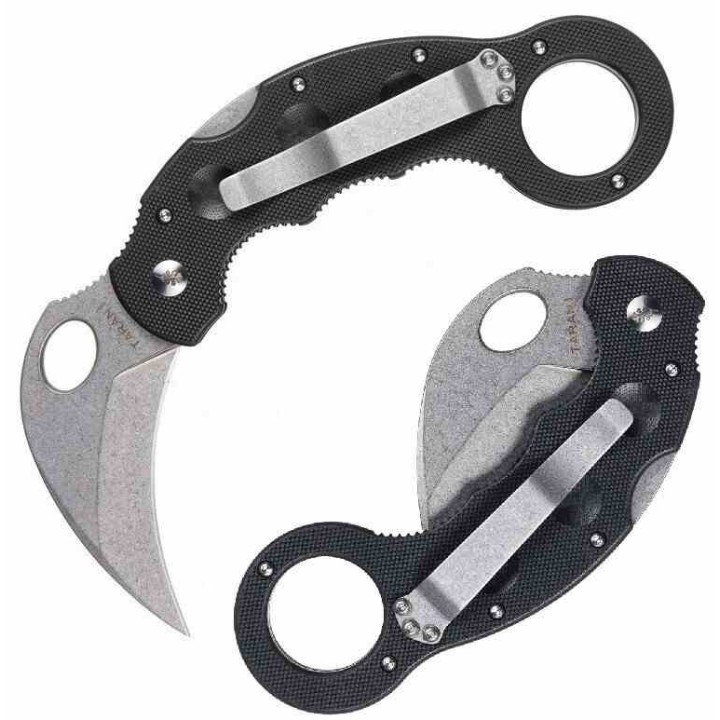 Couteau High Desert Blade Works Tarani Journeyman Lame Karambit Acier D2 Manche G-10 Black HDTJKB - Livraison Gratuite