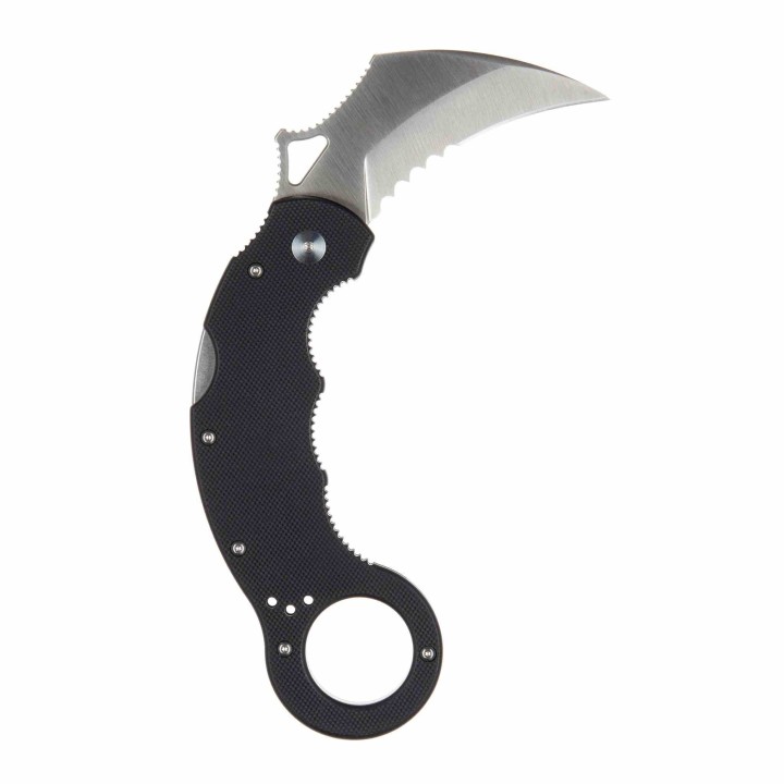 Couteau High Desert Blade Works Tarani Journeyman Lame Karambit Acier D2 Manche G-10 Black HDTJEDCBKB - Livraison Gratuite