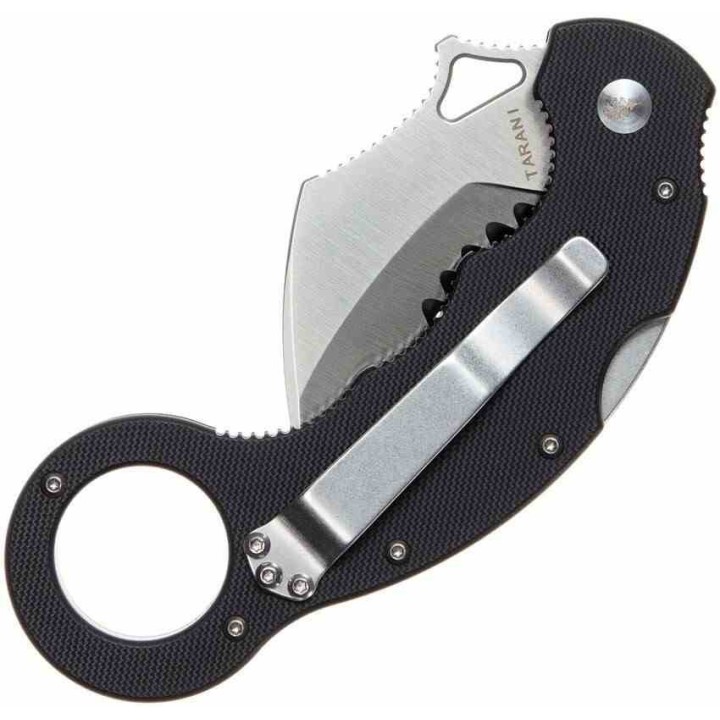 Couteau High Desert Blade Works Tarani Journeyman Lame Karambit Acier D2 Manche G-10 Black HDTJEDCBKB - Livraison Gratuite