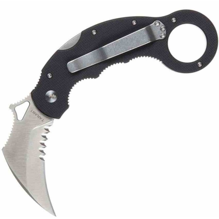 Couteau High Desert Blade Works Tarani Journeyman Lame Karambit Acier D2 Manche G-10 Black HDTJEDCBKB - Livraison Gratuite