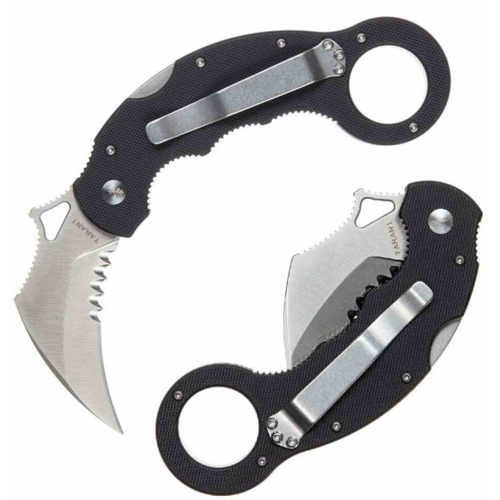 Couteau High Desert Blade Works Tarani Journeyman Lame Karambit Acier D2 Manche G-10 Black HDTJEDCBKB - Livraison Gratuite