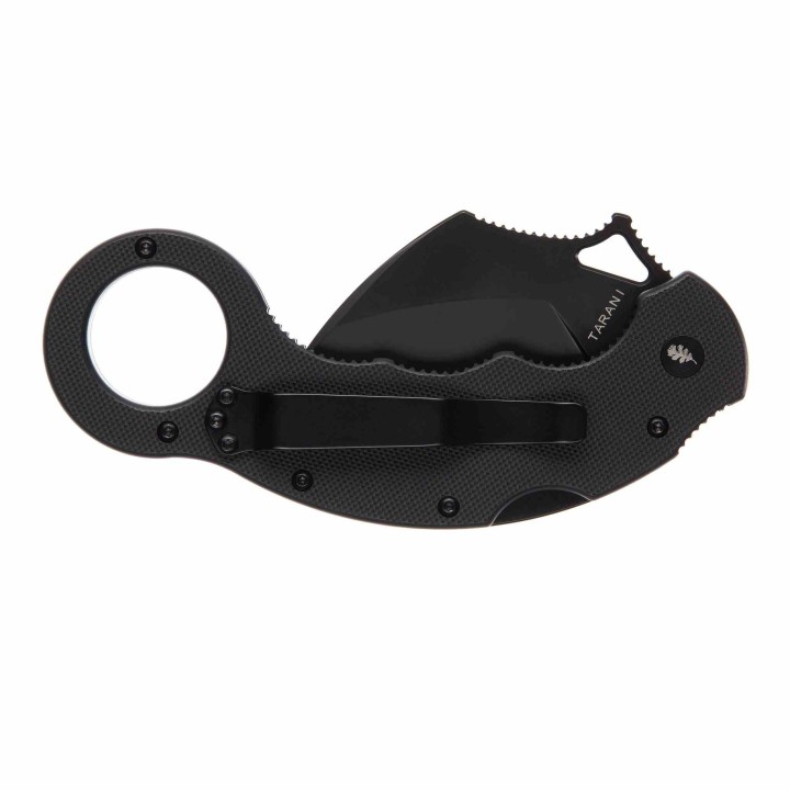 Couteau High Desert Blade Works Tarani Journeyman Lame Karambit Acier D2 Manche G-10 Black HDTJBKBB - Livraison Gratuite