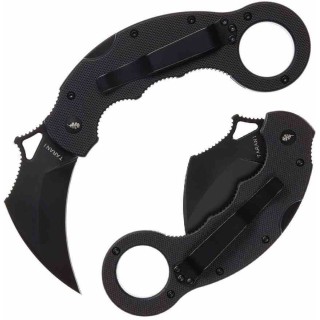 Couteau High Desert Blade Works Tarani Journeyman Lame Karambit Acier D2 Manche G-10 Black HDTJBKBB - Livraison Gratuite