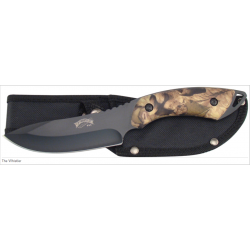 Lot de 3 Couteaux de Chasse Frost Cutlery The Whistler Acier Inox Manche Camo Etui Nylon F16920CAB - Livraison Gratuite