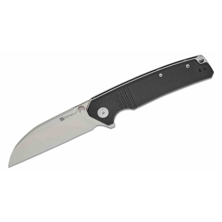 Couteau Sencut Awassi Black Lame Sheepsfoot Acier 9Cr18MoV Manche G-10 KIVT Linerlock Clip S240651 - Livraison Gratuite
