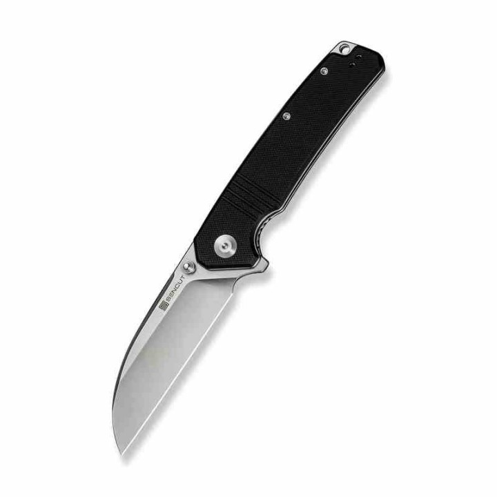 Couteau Sencut Awassi Black Lame Sheepsfoot Acier 9Cr18MoV Manche G-10 KIVT Linerlock Clip S240651 - Livraison Gratuite