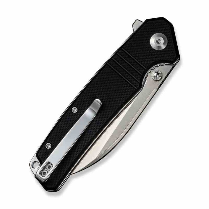 Couteau Sencut Awassi Black Lame Sheepsfoot Acier 9Cr18MoV Manche G-10 KIVT Linerlock Clip S240651 - Livraison Gratuite