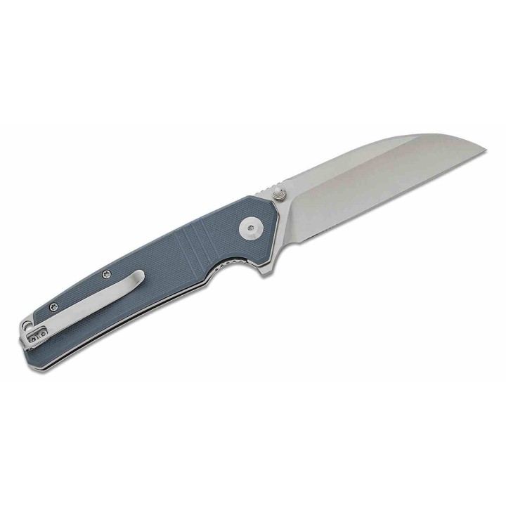 Couteau Sencut Awassi Blue Lame Sheepsfoot Acier 9Cr18MoV Manche G-10 KIVT Linerlock Clip S240652 - Livraison Gratuite