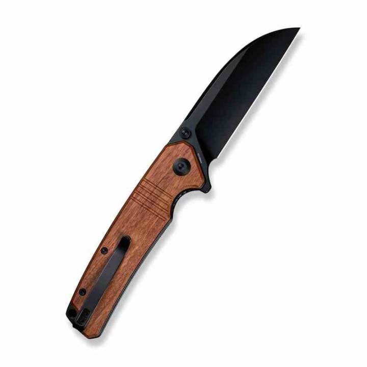 Couteau Sencut Awassi Lame Acier 9Cr18MoV Manche Guibourtia Wood KIVT Linerlock Clip S240653 - Livraison Gratuite