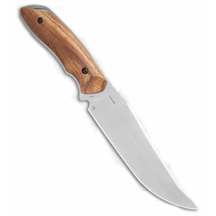 Couteau Chasse Grand Modèle Kershaw Lame Clip Point Acier Inoxydable Manche Bois Etui Nylon KS1418 - Livraison Gratuite