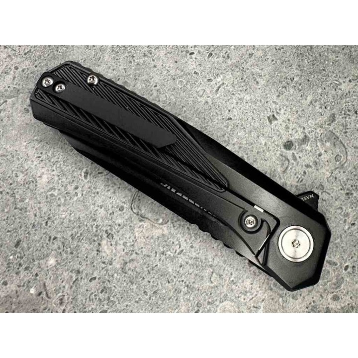 Couteau Sharps Bros Meanstreak Lame Acier S35VN Black Manche Titane Black Framelock SBKF08BLK - Livraison Gratuite