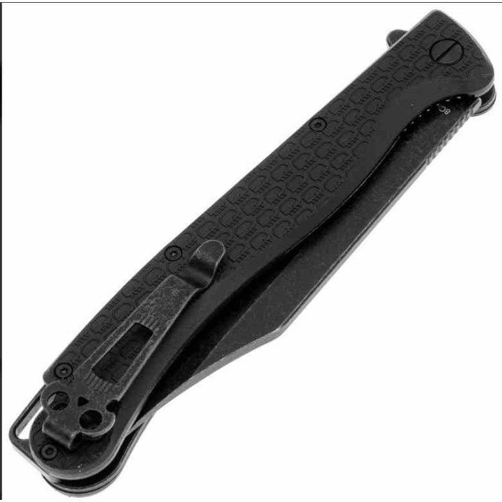 Couteau Daggerr Knives Toothpick Lame Clip Point Acier 8Cr14MoV BLK Manche ABS Linerlock DGRTPFBKBW - Livraison Gratuite
