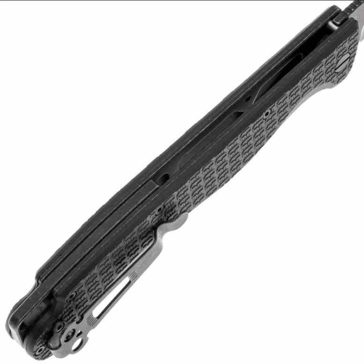 Couteau Daggerr Knives Toothpick Lame Clip Point Acier 8Cr14MoV BLK Manche ABS Linerlock DGRTPFBKBW - Livraison Gratuite