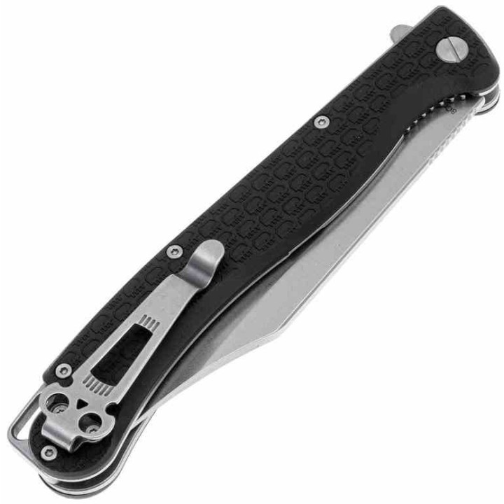 Couteau Daggerr Knives Toothpick Lame Acier 8Cr14MoV SW Manche ABS Noir Linerlock Clip DGRTPFBKSW - Livraison Gratuite