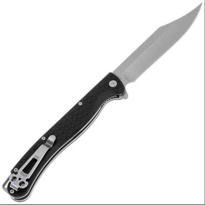Couteau Daggerr Knives Toothpick Lame Acier 8Cr14MoV SW Manche ABS Noir Linerlock Clip DGRTPFBKSW - Livraison Gratuite