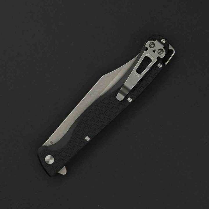 Couteau Daggerr Knives Toothpick Lame Acier 8Cr14MoV SW Manche ABS Noir Linerlock Clip DGRTPFBKSW - Livraison Gratuite