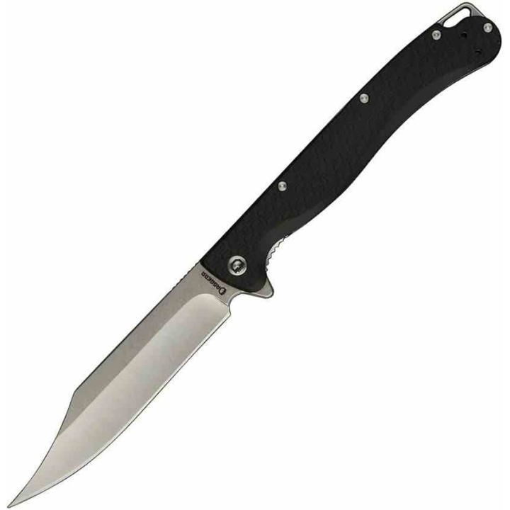 Couteau Daggerr Knives Toothpick Lame Acier 8Cr14MoV SW Manche ABS Noir Linerlock Clip DGRTPFBKSW - Livraison Gratuite