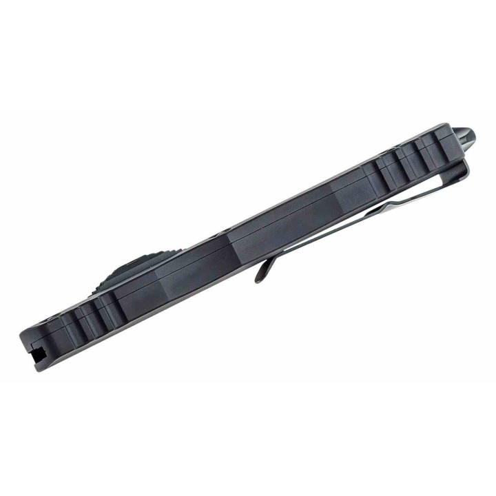Couteau Automatique OTF Microtech Dirac Delta Lame Dague M390 Noire Serr Manche Alu Noir USA MCT2272T - Livraison Gratuite