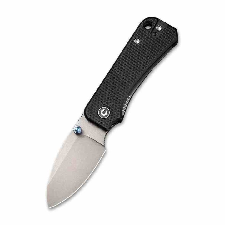 Couteau CIVIVI Baby Banter Black Lame Acier Nitro-V Manche G-10 Linerlock Pivot Bearings CIVC19068S1 - Livraison Gratuite