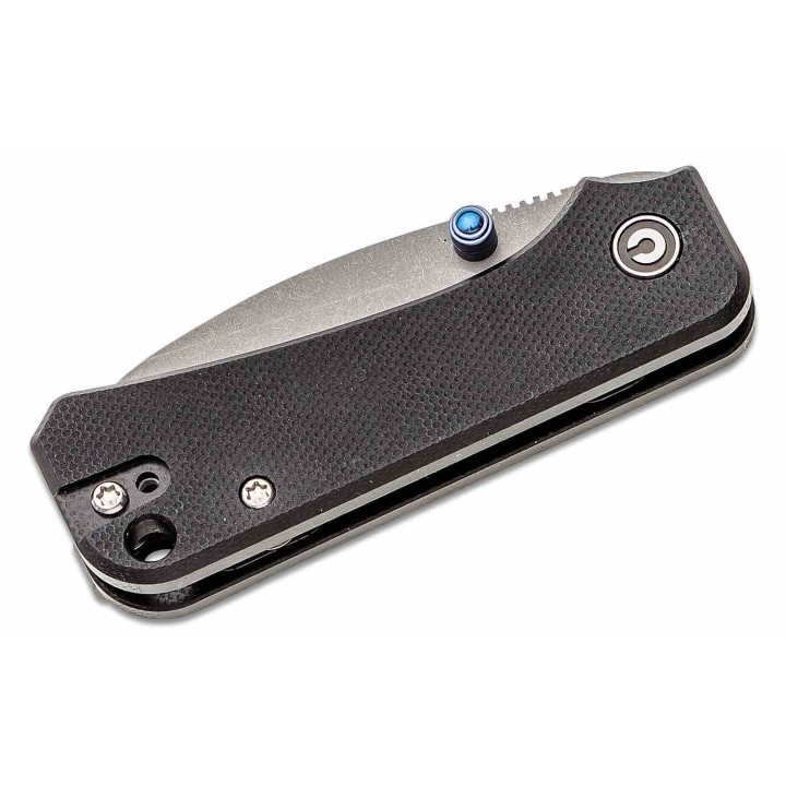 Couteau CIVIVI Baby Banter Black Lame Acier Nitro-V Manche G-10 Linerlock Pivot Bearings CIVC19068S1 - Livraison Gratuite