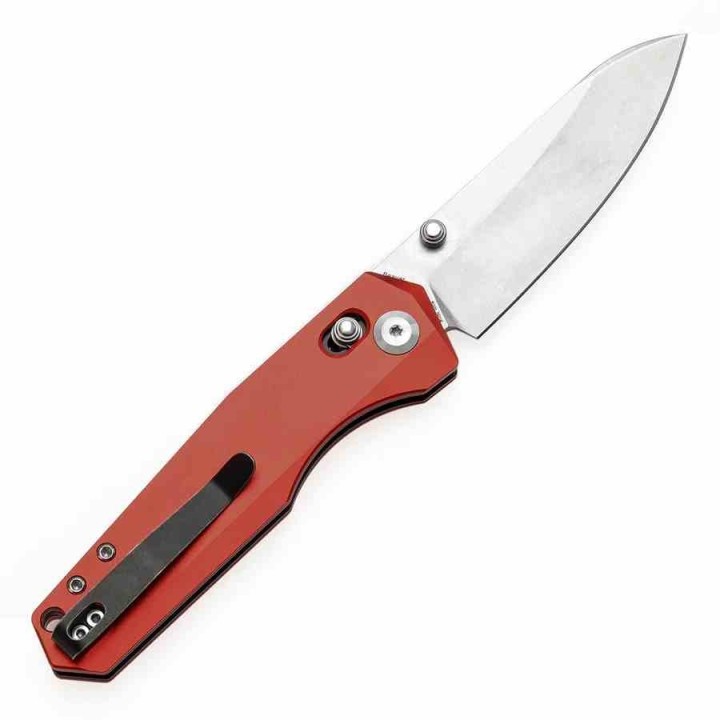 Couteau Tenable Beaver Red Lame Acier Nitro-V Manche Aluminium Axis Lock T1105V3 - Livraison Gratuite