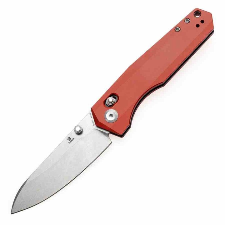 Couteau Tenable Beaver Red Lame Acier Nitro-V Manche Aluminium Axis Lock T1105V3 - Livraison Gratuite