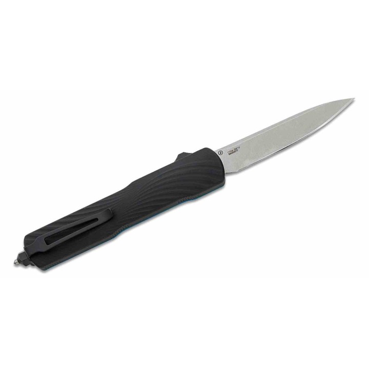 Couteau Automatique OTF Hogue Counterstrike Lame Acier CPM 20CV Noir Manche Blue G-Mascus Made USA HO34873 - Livraison Gratuite
