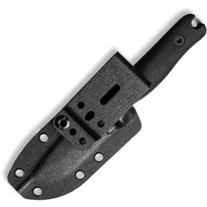 Couteau Reiff Knives F3 EDC Lame Drop Point Acier CPM 3V Manche Micarta Noir Etui Kydex USA REKF3BCMK - Livraison Gratuite