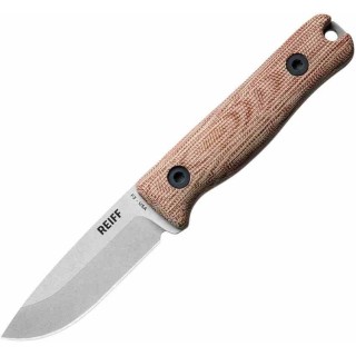 Couteau Reiff Knives F3 EDC Lame Acier CPM 3V Manche Micarta Etui Kydex Made in USA REKF3NCMK - Livraison Gratuite