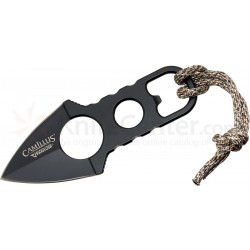 Couteau de Cou/Botte Camillus Heater Boot/Neck Knife Acier 440 Titane Etui Kydex Chainette CM19238 - Livraison Gratuite